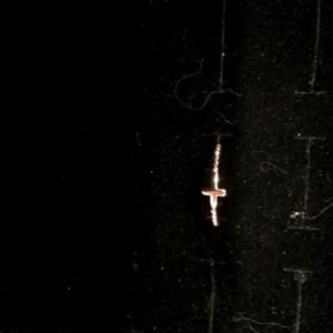 Rose Gold Cross Toe Ring